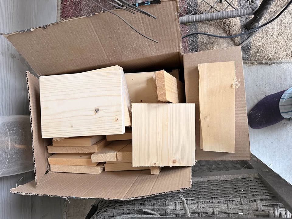 Box of Pine Wood Scraps - Image 1