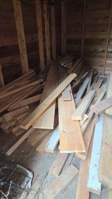 Assorted lumber good for hobby and woodshop
