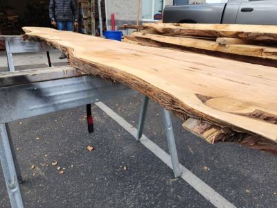 3x19x11.5ft Kiln Dried Juniper Slab - Project Wood
