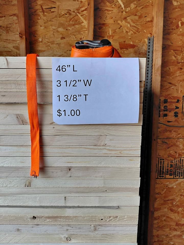 Lumber - 46" Rough Cut Pine Boards - Image 1