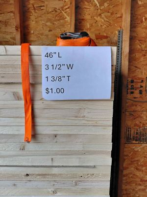 Lumber - 46" Rough Cut Pine Boards