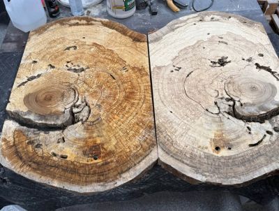 Large White Oak Burls Wood Burl Slabs Book matched and Rare