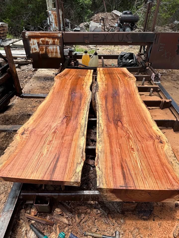 Live edge spalted pecan slabs - Image 2