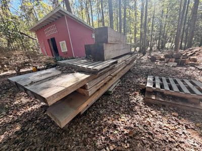 18” x 4” x 12’+ slabs of pine
