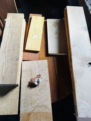 Hardwood bundle Pecky Bolivan walnut (exotic) Black walnut Maple Red oak with alot of scrap cuts