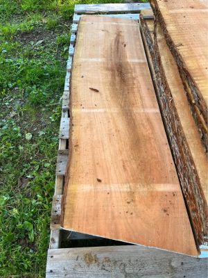 Gorgeous Kiln Dried Live Edge 12/4￼ Red Cherry Slabs
