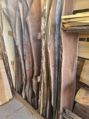 Steamed Black Walnut 8/4" -6/4" Slabs, preplaned, Various Widths x 7'-9'