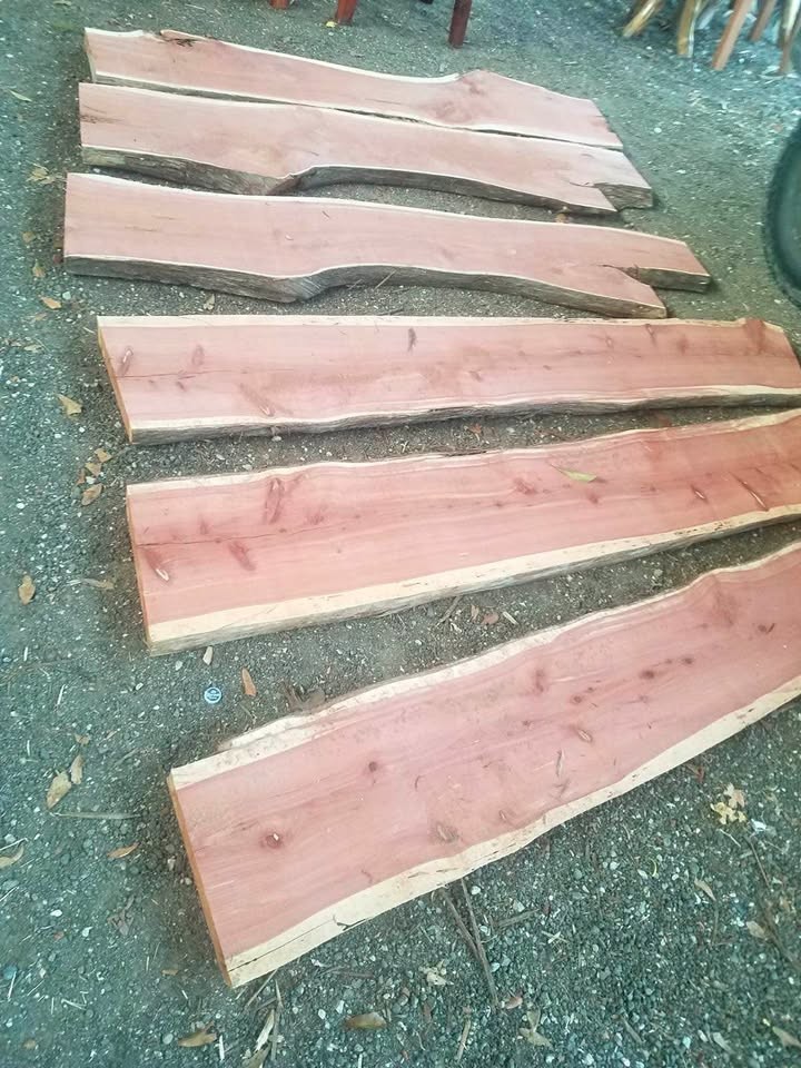 SAW MILL CUT SLABS ALOT IN  STOCK