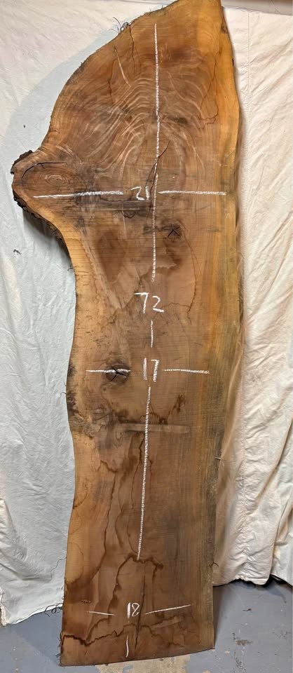 Live Edge Walnut Slab 72" x 18"x 1 3/4” - Image 1