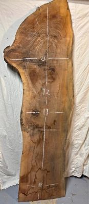 Live Edge Walnut Slab 72" x 18"x 1 3/4”
