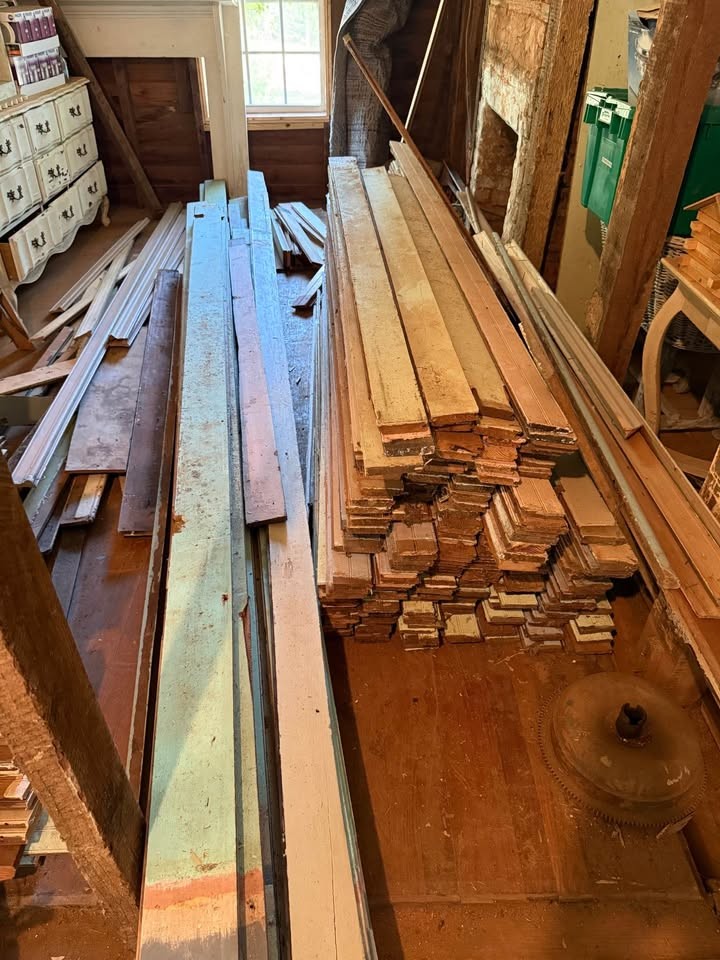 Hart pine wood from 1820’s house - Image 8