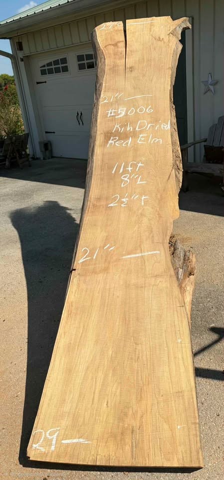 Kiln Dried Red Elm Slabs featuring a Bold Grain, with Rich Honey-Amber and Reddish-Brown deep tones! - Image 8