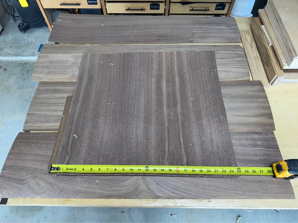 Walnut veneer with 3M stick and peel backing - Image 4