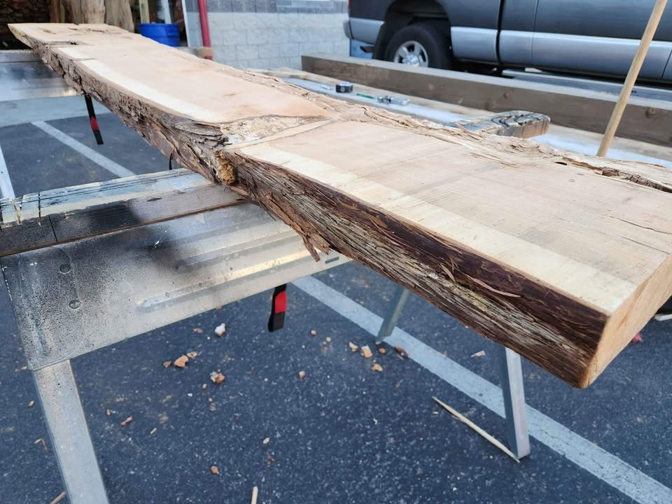 Cool Epoxy Project Wood - Live Edge Kiln Dried 3x14x9'3" Juniper Slab - Image 7