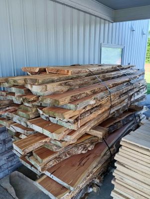 Cedar slabs