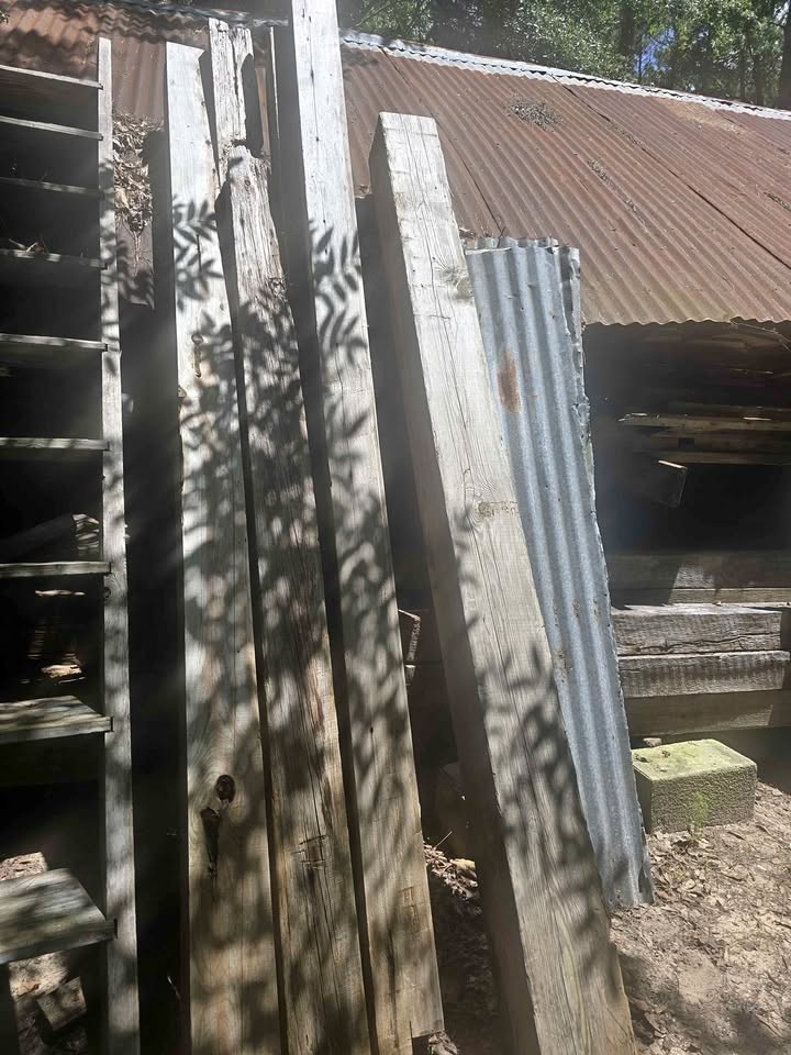 Antique Pine & Oak Large Heavy Beams - Image 1