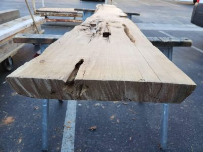 Cool Epoxy Project Wood - Live Edge Kiln Dried 3x14x9'3" Juniper Slab