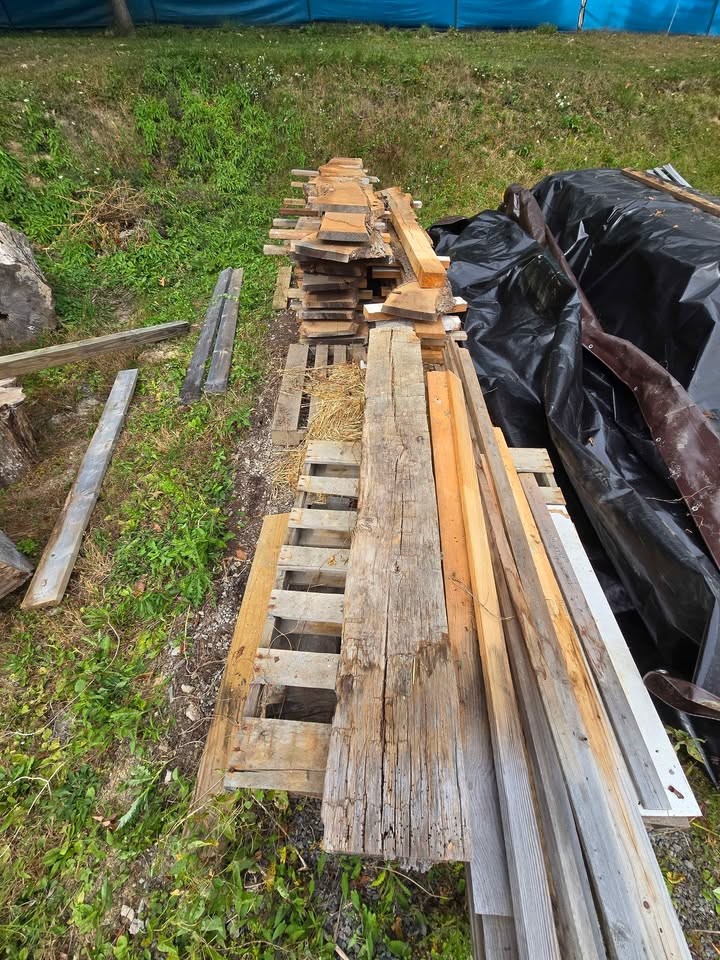 Live edge wood slabs and beams - Image 3