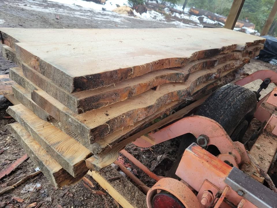 Blue Pine Live Edge slabs. Variety of rough sawn lumber starts at $50 and up - Image 2