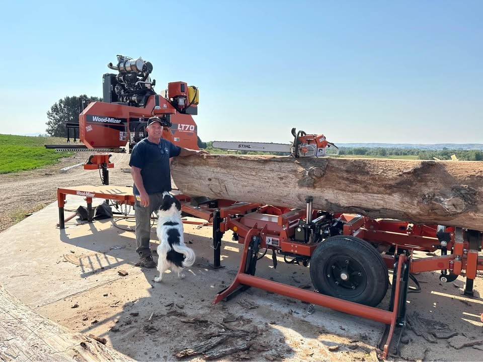 LIVE EDGE WOOD SLABS OAK, MAPLE, ELM, WALNUT, SAWMILLING W/ WOODMIZER SUPER 70 SAWMILL - Image 2