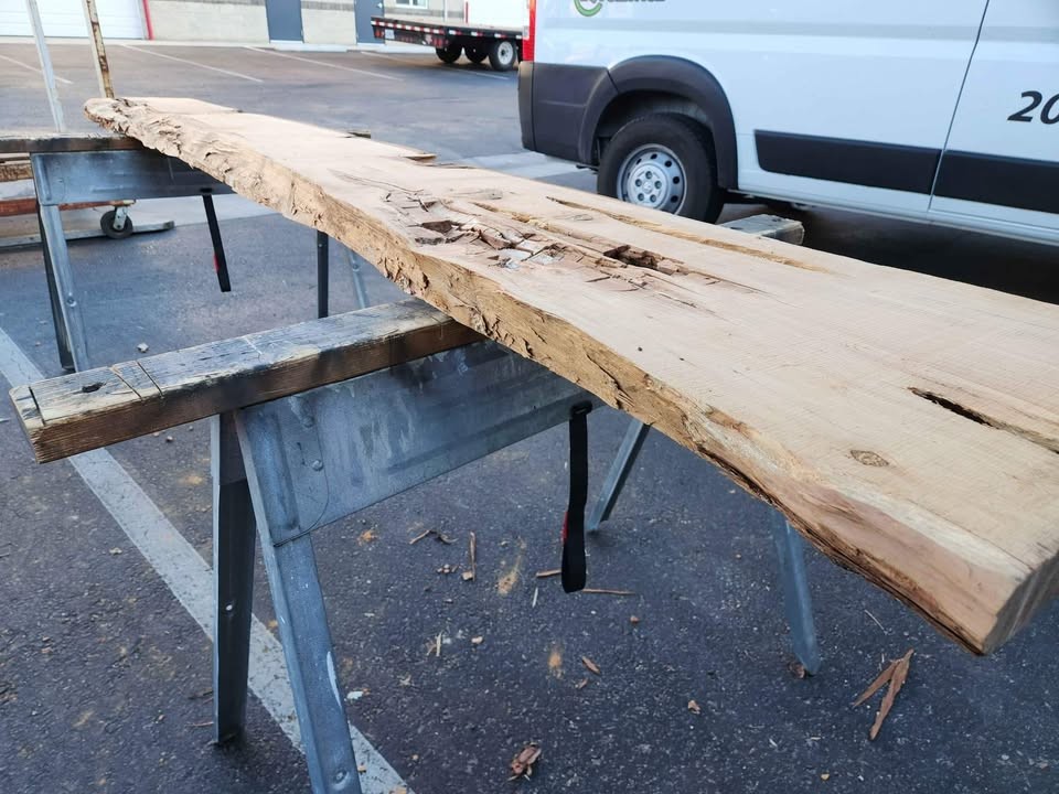 Cool Epoxy Project Wood - Live Edge Kiln Dried 3x14x9'3" Juniper Slab - Image 4