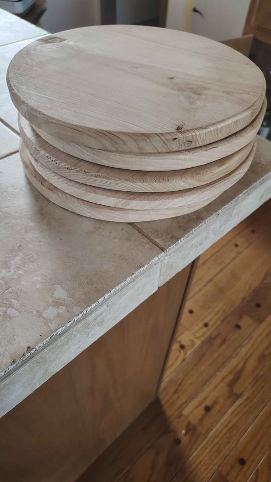 9 inch solid pine round wood - Image 2