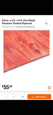 20 sheets of pressure treated plywood