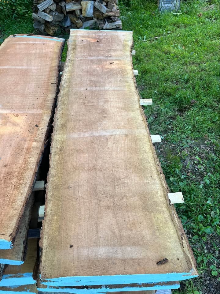 Gorgeous Kiln Dried Live Edge 12/4￼ Red Cherry Slabs - Image 5