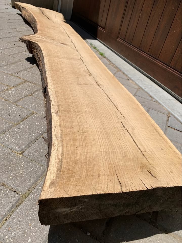 Live edge white oak slab/mantle - Image 2