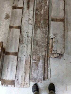 Aged wood planks