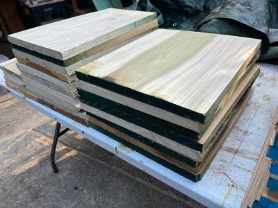 22 pieces of poplar board bundle (wider pieces)