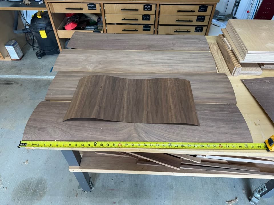Walnut veneer with 3M stick and peel backing - Image 7