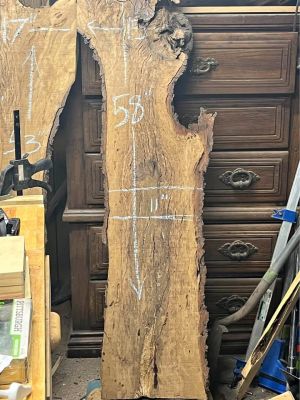 Blackjack oak slab