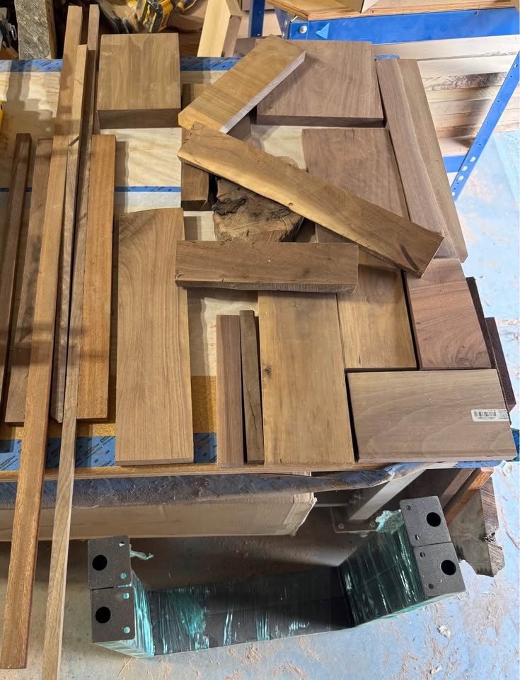 Black Walnut hardwood live edge slabs and lumber. Perfect for woodworking, cutting boards, furniture - Image 2