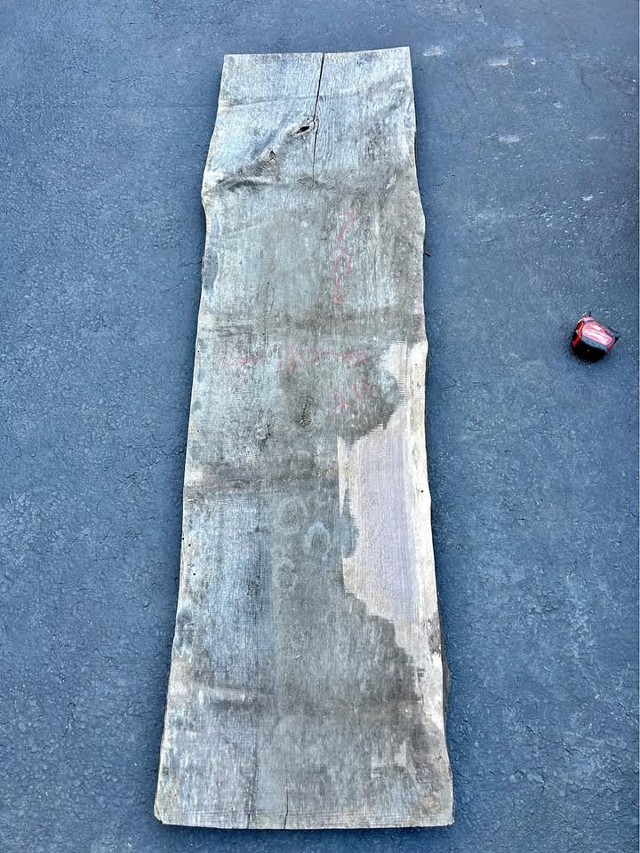 Black walnut live edge wood slab - Image 1