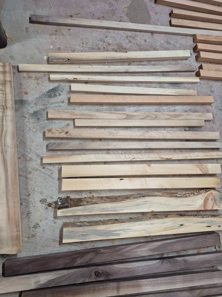 Hardwood strips and live edge cutoffs for craft and epoxy projects - Image 3