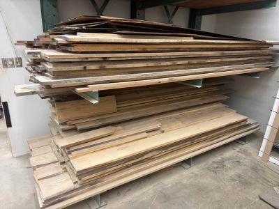 Kilndried fourth-quarter ash lumber