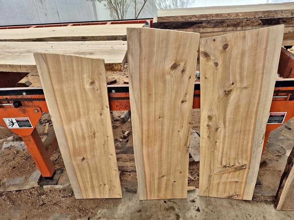 Live edge Cypress slabs