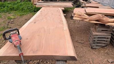 Redwood slabs