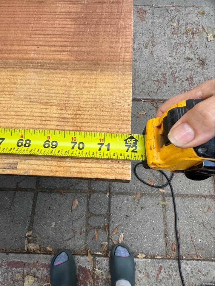 6ft Live edge Redwood slab - Image 2