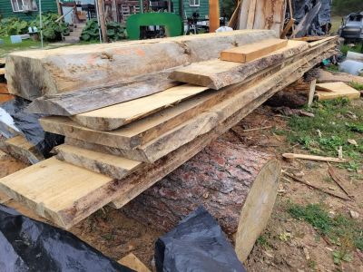 Blue Pine Live Edge slabs. Variety of rough sawn lumber starts at $50 and up