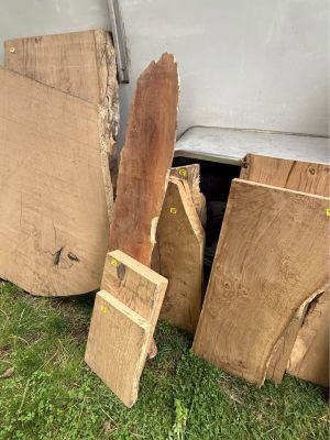 White Oak Wood Slabs, Various Sizes