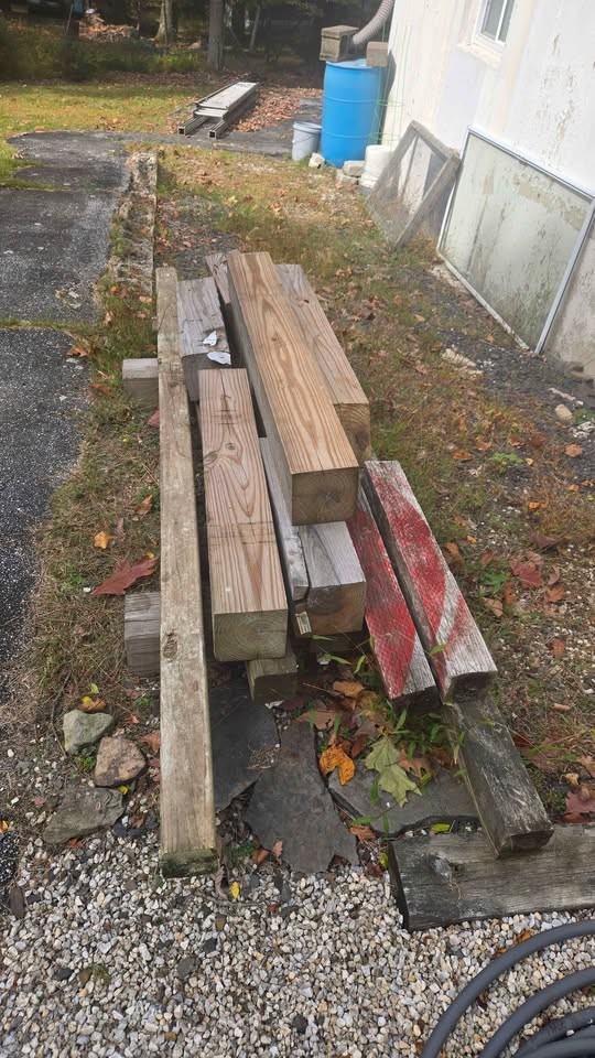 FREE Leftover Assorted Wood Beams and Posts - Image 2