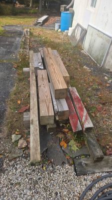 FREE Leftover Assorted Wood Beams and Posts