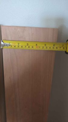Poplar boards with cherry vaneer