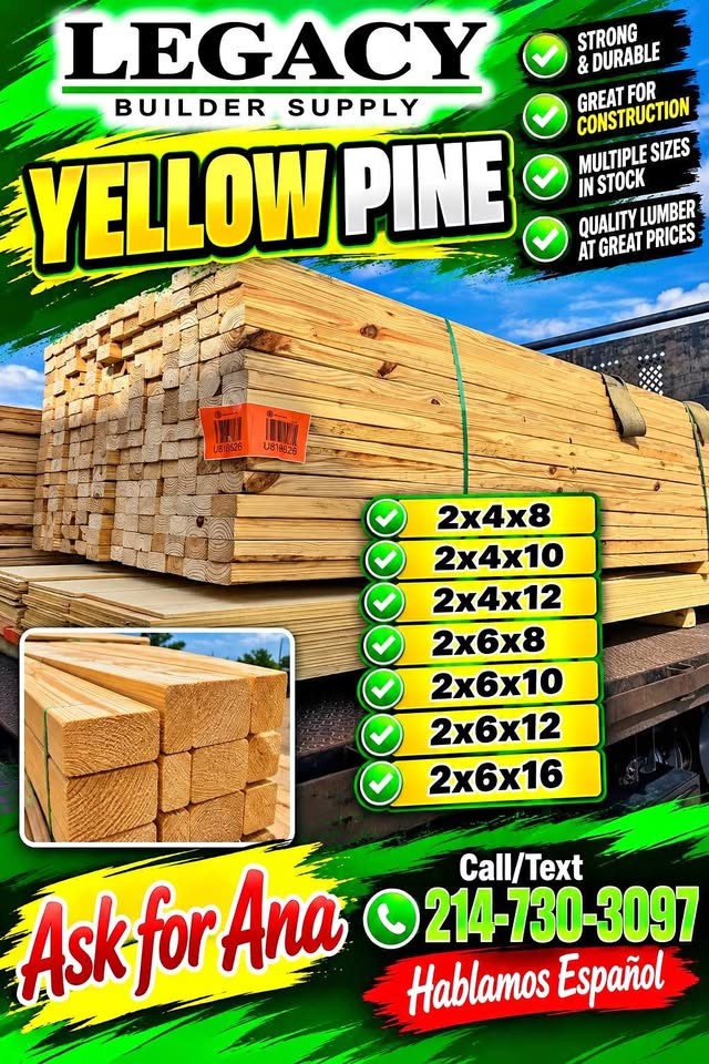 ????Yellow Pine ???? Call/Text for Prices