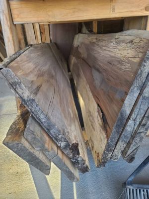 Steamed Black Walnut 8/4" -6/4" Slabs, preplaned, Various Widths x 7'-9'