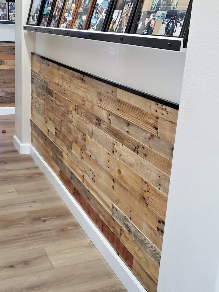 Authentic Pallet Wood To Create An Accent Wall - Image 1