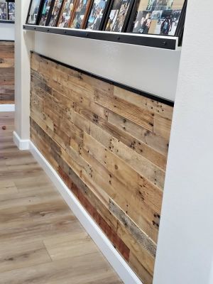 Authentic Pallet Wood To Create An Accent Wall