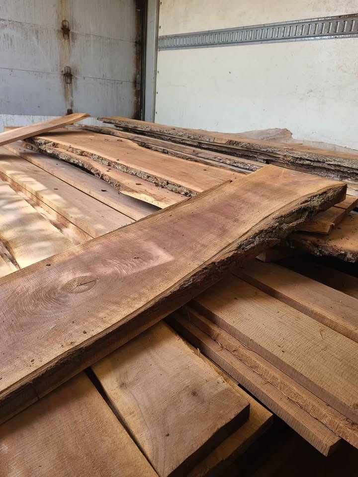 Live Edge 4/4" Slabs, WO, Walnut & Cherry - Image 3